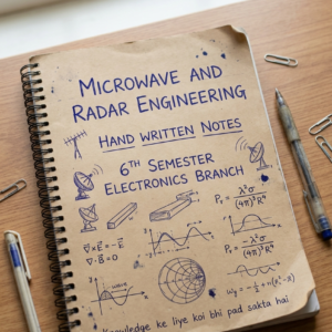 Microwave and radar engineering ( hand written notes)